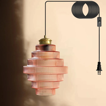 Antique Brass Bottle Shade Pendant Light-labpiecesign