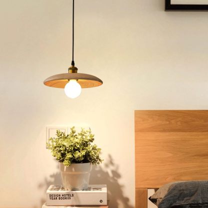 Retro Solid Wood Pendant Light-labpiecesign