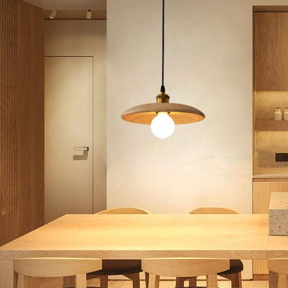 Retro Solid Wood Pendant Light-labpiecesign
