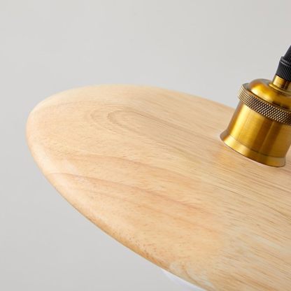 Retro Solid Wood Pendant Light-labpiecesign