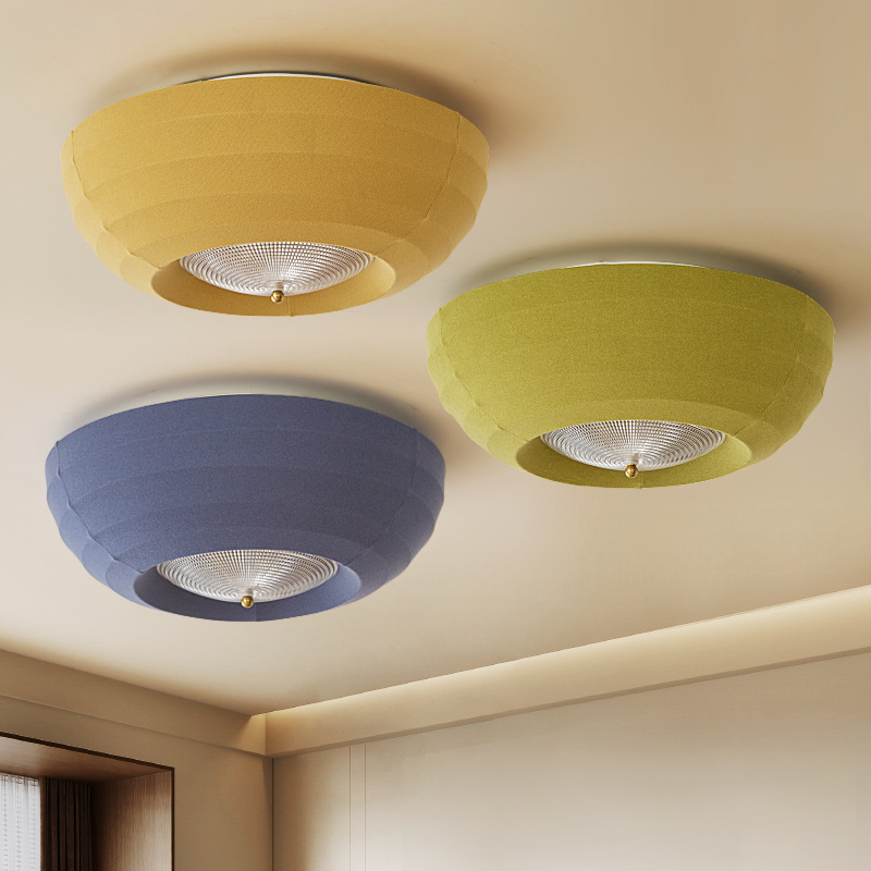 Vintage Fabric Ceiling Light for Bedroom