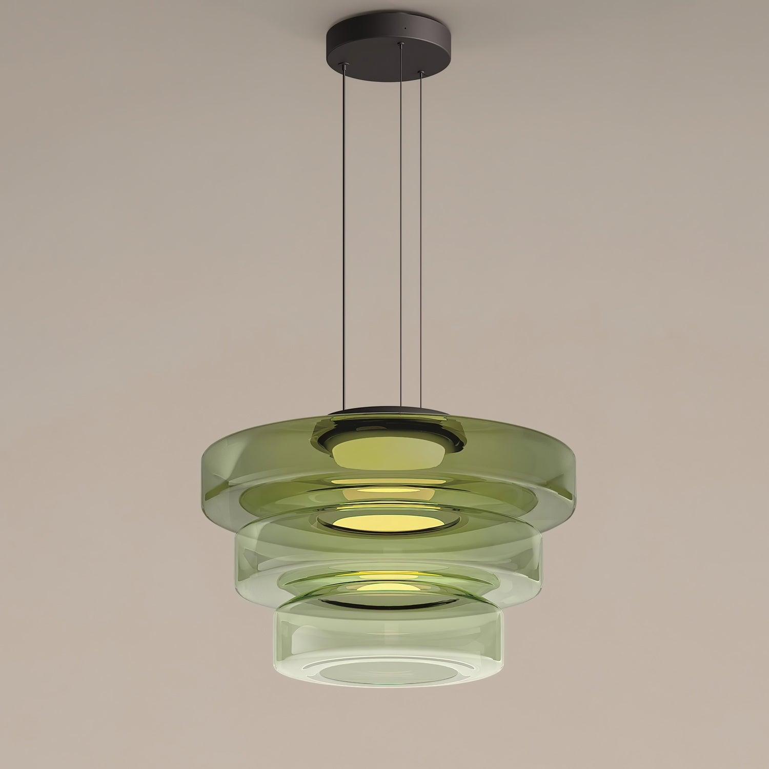 Nordic Creative Clear Tinted Glass Pendant Lighting