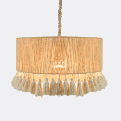 Bohemian Vintage Tassel Pendant Light For Indoor