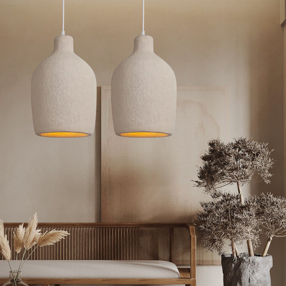 Retro Industrial Style Resin Pendant Lamps