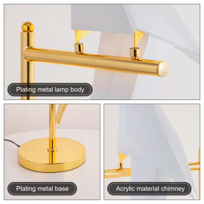Golden Bird Metal Home Decor Table Lamp Floor Lamp-labpiecesign