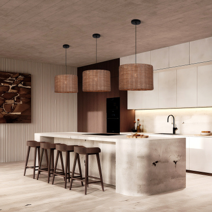 Handmade Rattan Pendant Lamp for Living Room