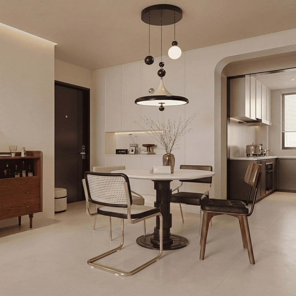 Modern Metal Multi-Sphere LED Pendant Light for Dining Room