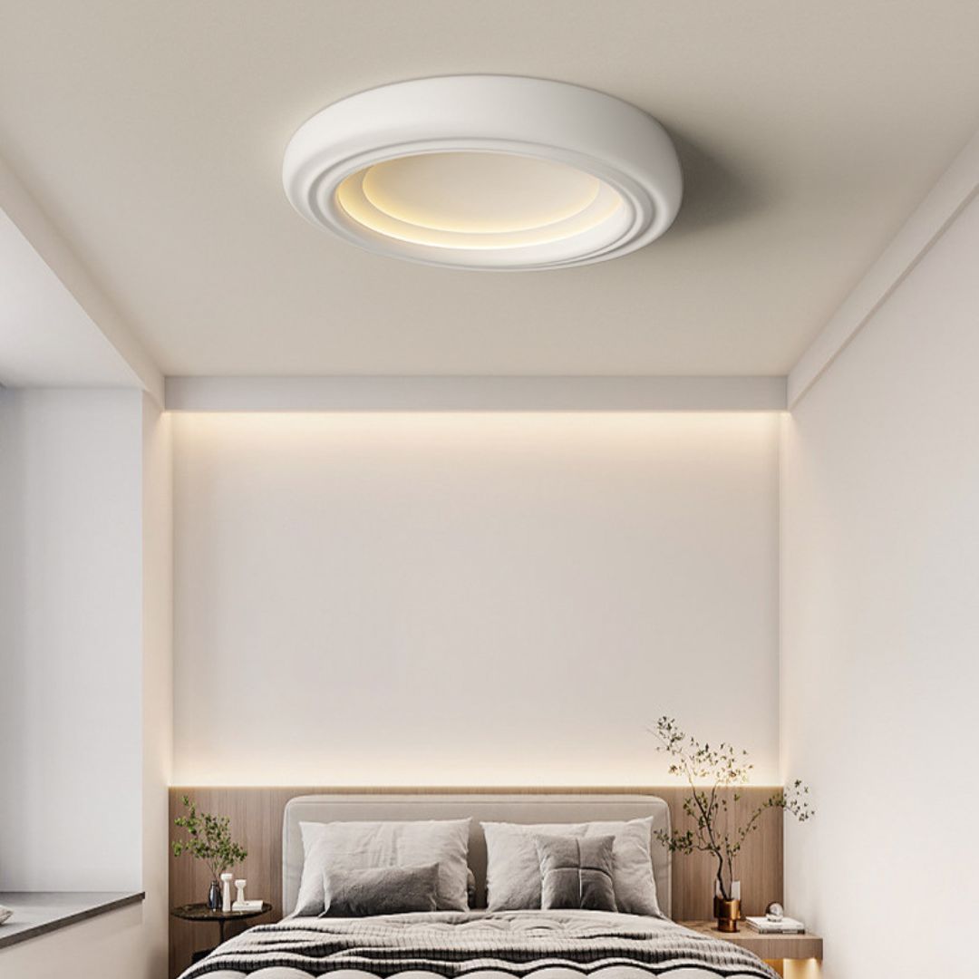 Full spectrum cream stylei eye protection modern simple LED smart ceiling light-labpiecesign