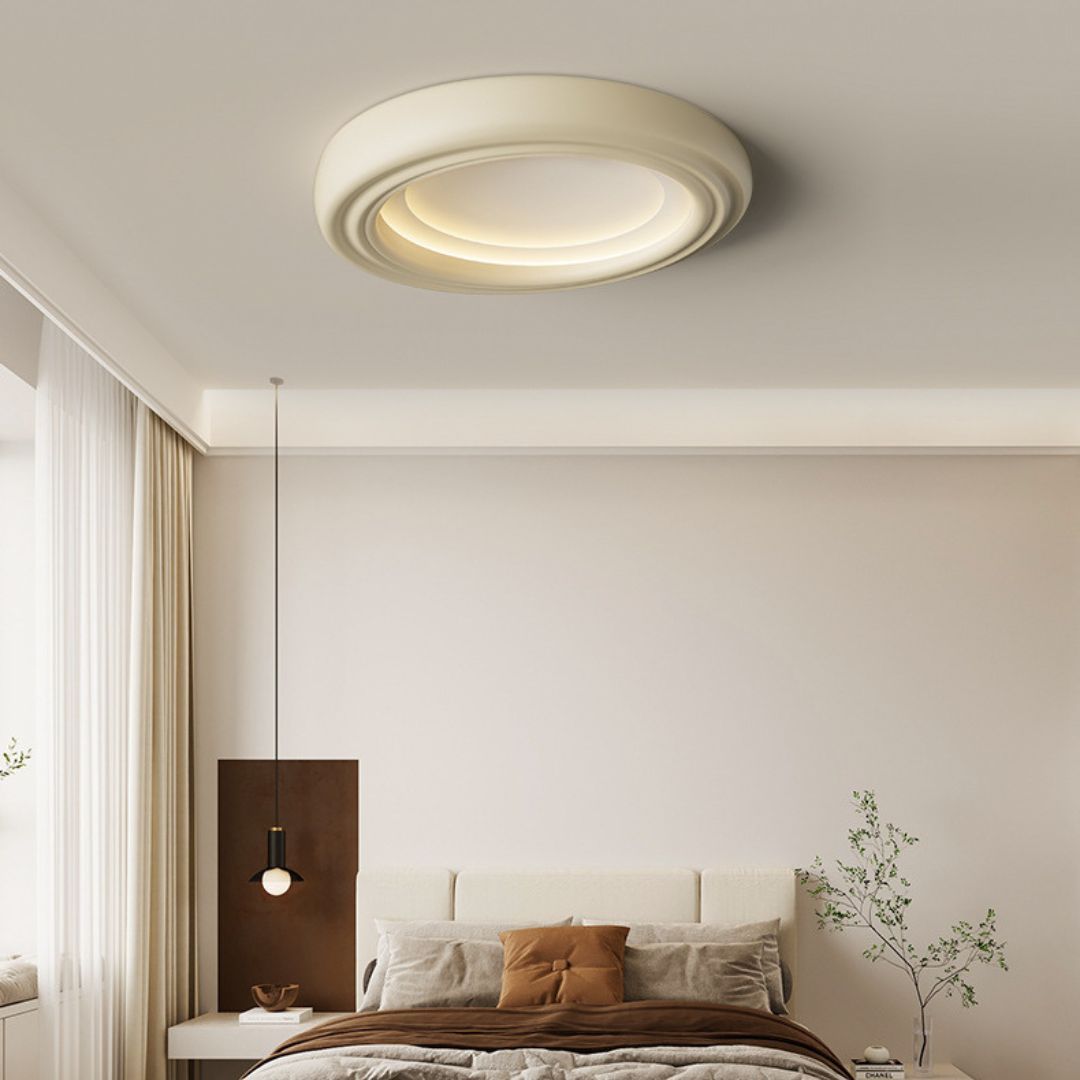 Full spectrum cream stylei eye protection modern simple LED smart ceiling light-labpiecesign