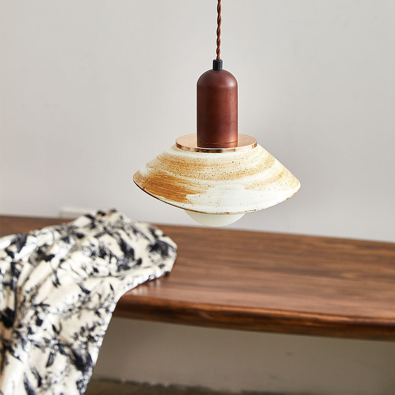 Japanese Ceramic Pendant Light  for Bedroom