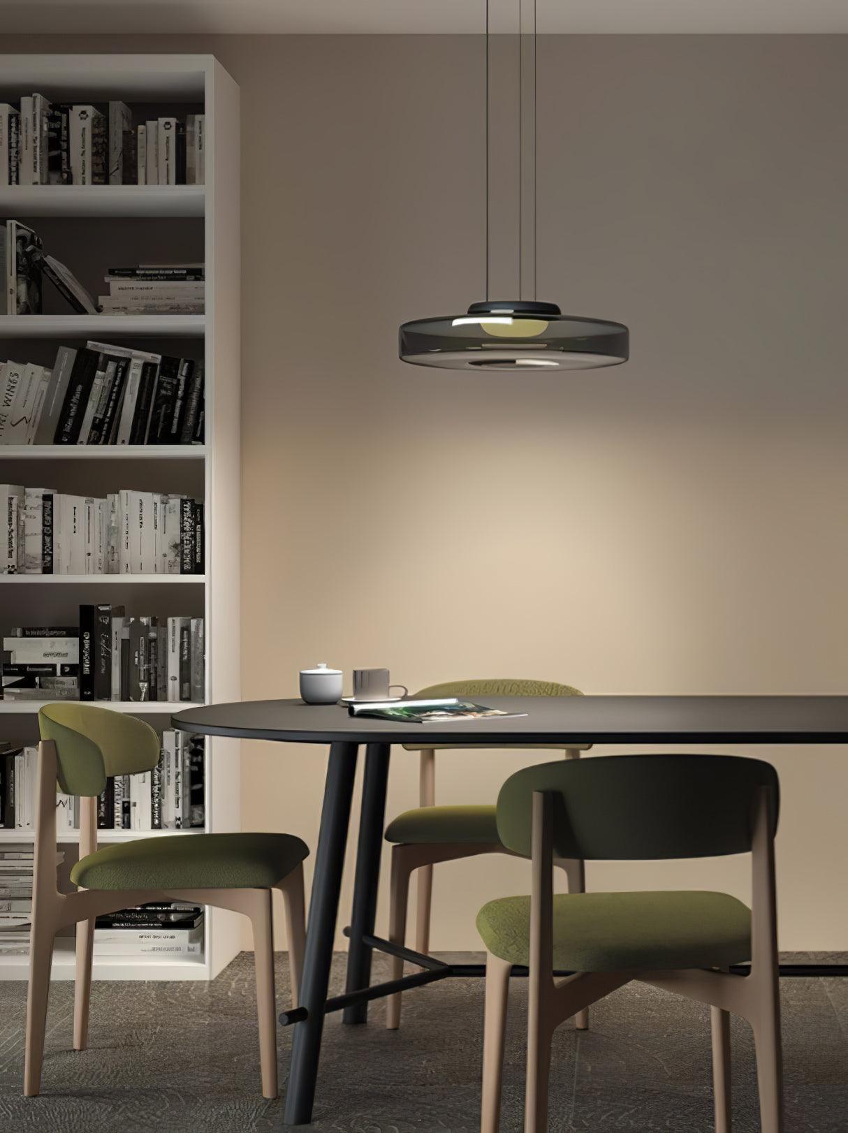 Nordic Creative Clear Tinted Glass Pendant Lighting