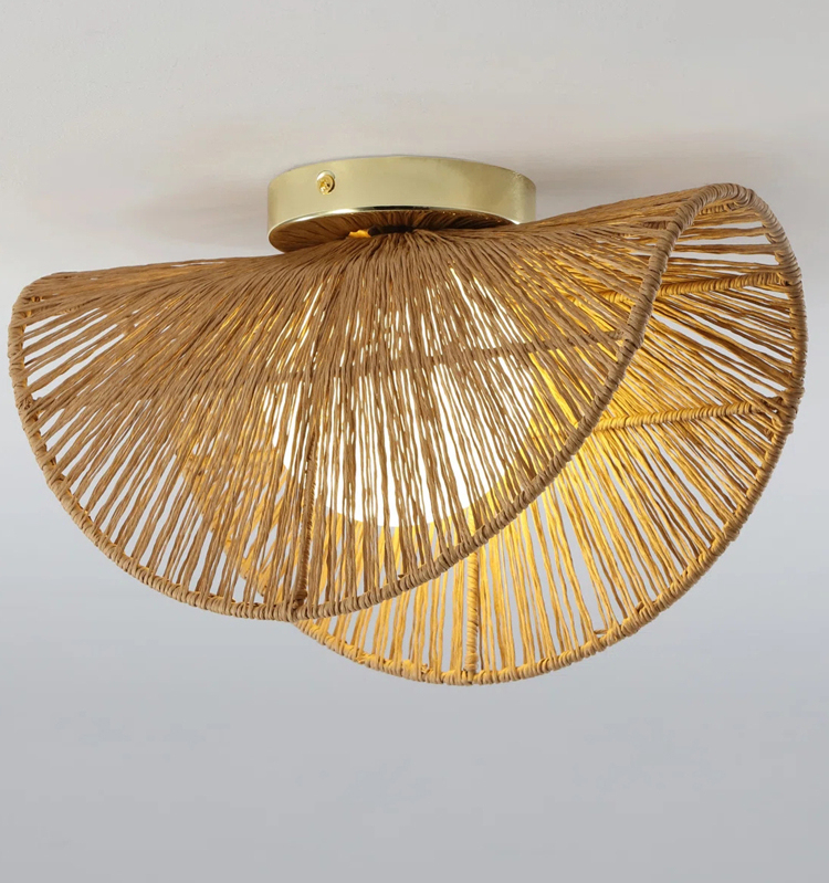 Wabi-sabi Style Hemp Rope Creative Ceiling Light