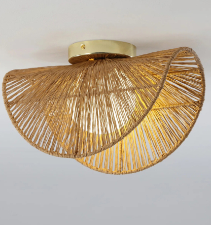 Wabi-sabi Style Hemp Rope Creative Ceiling Light