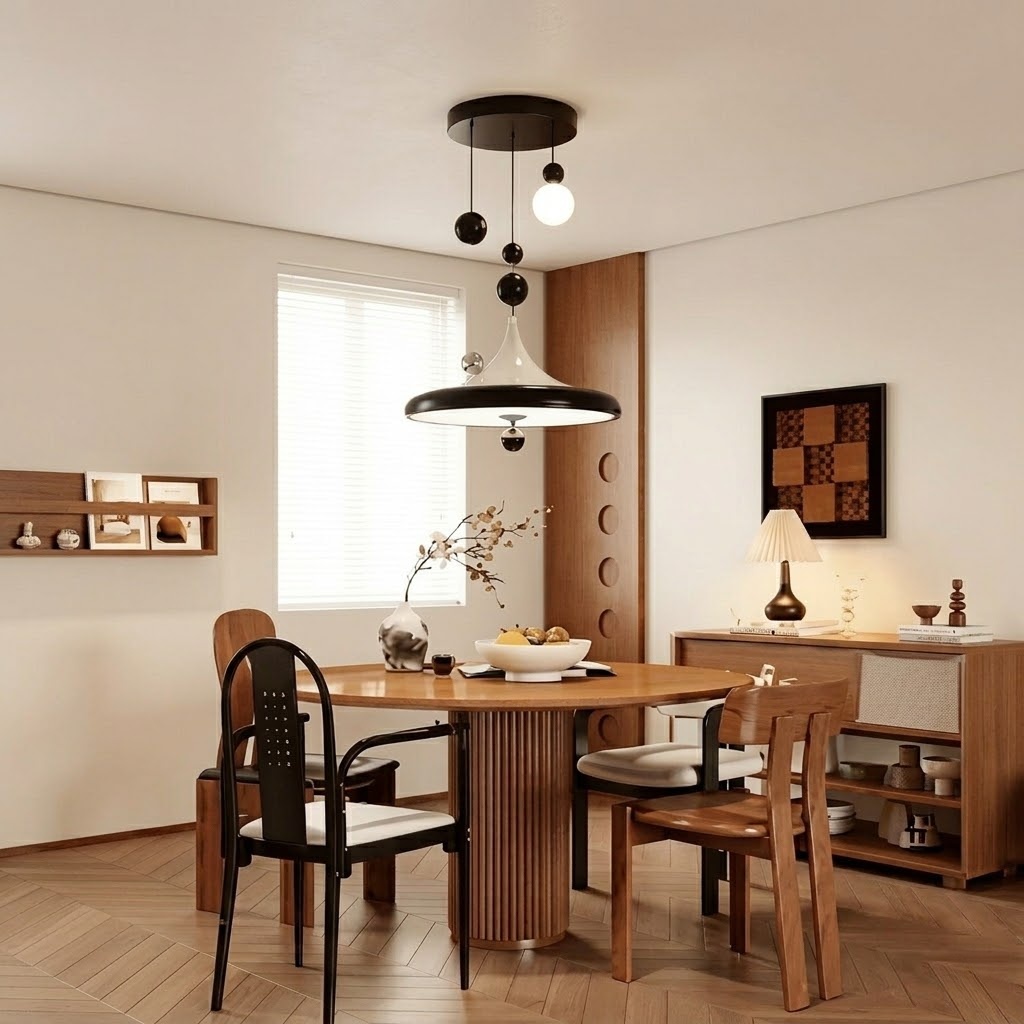 Modern Metal Multi-Sphere LED Pendant Light for Dining Room