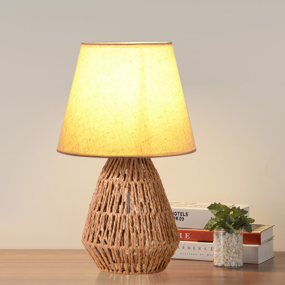 Modern style Hemp rope fabric table lamp-labpiecesign