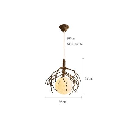 Tree Branch Chandelier Moon Art Pendant Light for Home and Coffee Shop Ambiance-labpiecesign