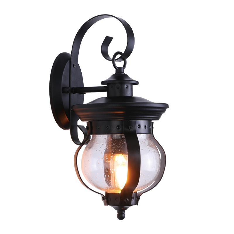 American Retro Outdoor Wall Lamp Waterproof Outdoor Aisle Garden Lamp