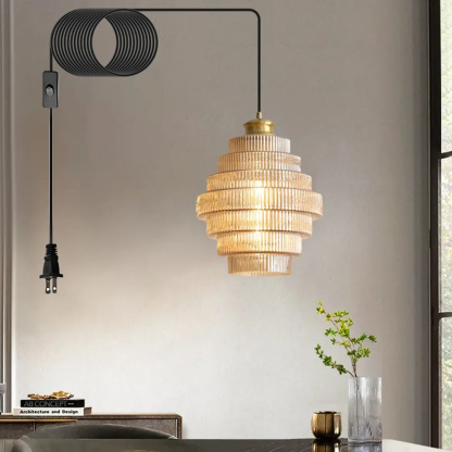 Antique Brass Bottle Shade Pendant Light-labpiecesign
