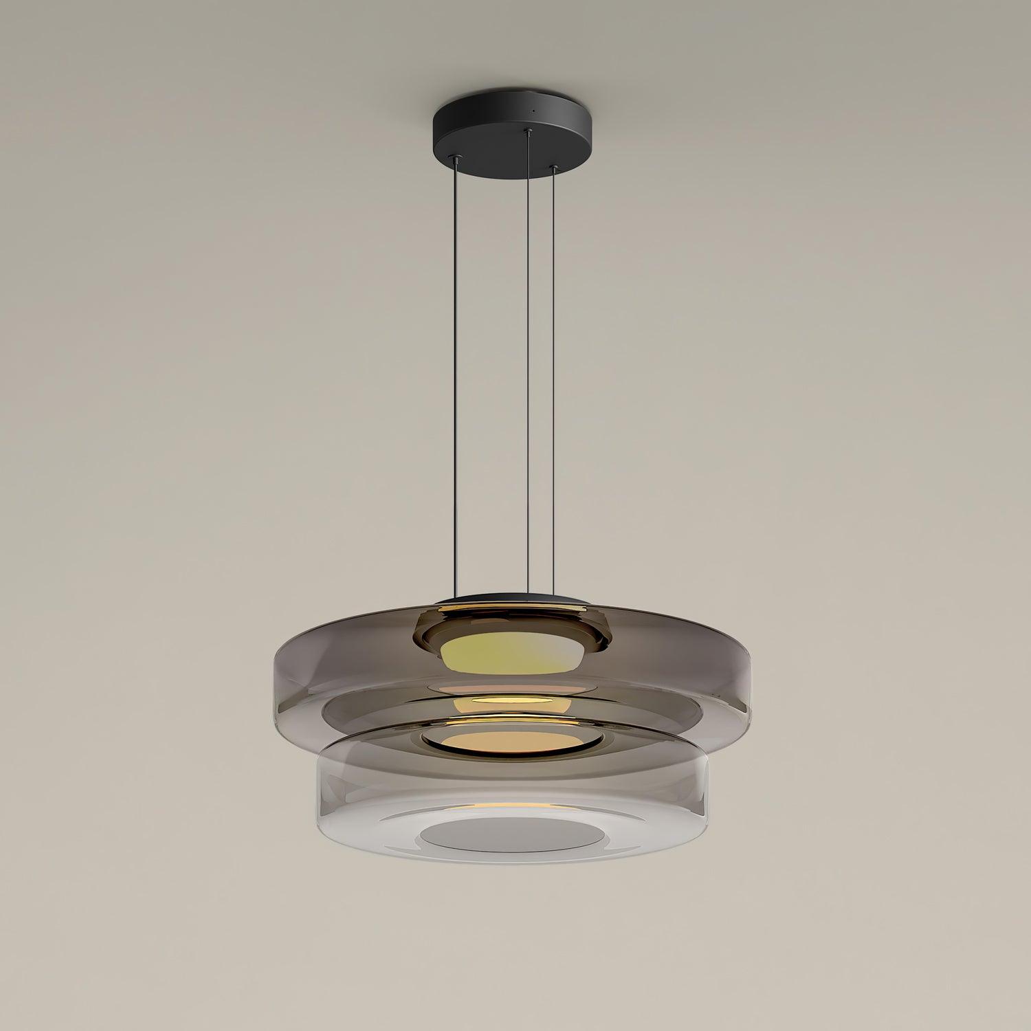 Nordic Creative Clear Tinted Glass Pendant Lighting