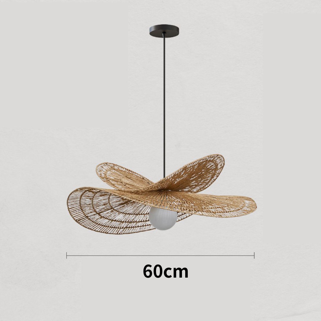 Double Tier Hemp Rope Pendant Light-labpiecesign