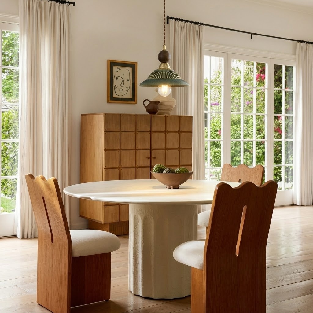 Vintage Ceramic Pendant Light for Kitchen Islands & Dining Rooms