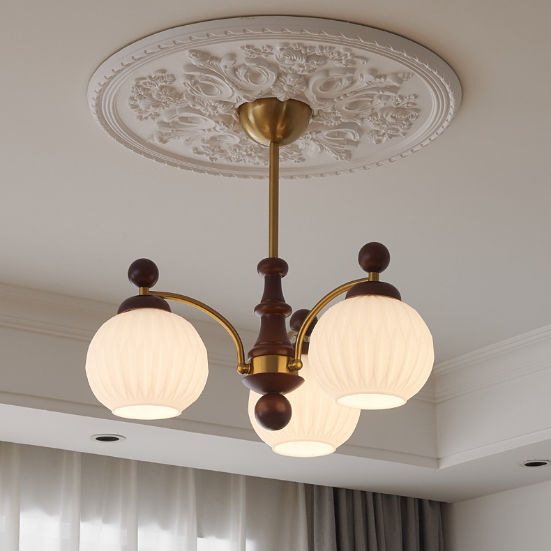 Creative French Living Room Chandelier Full Spectrum Dining Room Light Vintage Bedroom Lamp