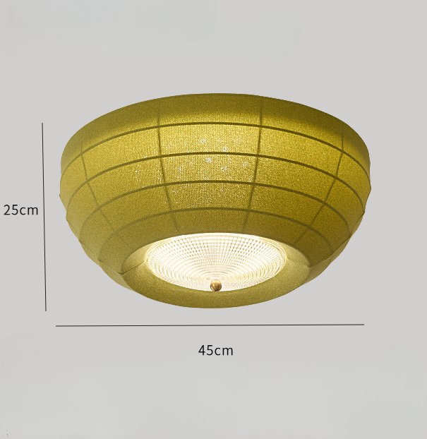 Vintage Fabric Ceiling Light for Bedroom
