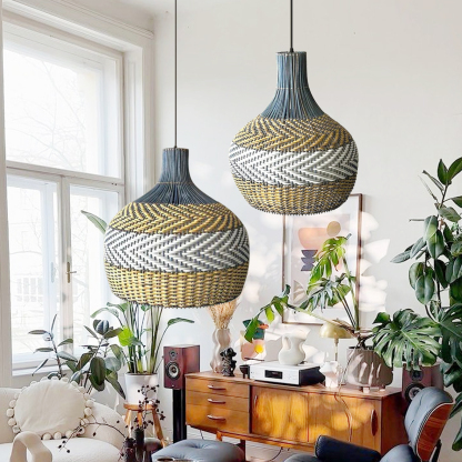 Galini Rattan pendant light-labpiecesign