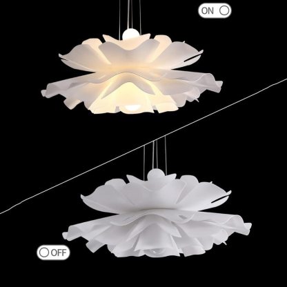 Nordic Simple White Flower Shape Ceiling Light-labpiecesign