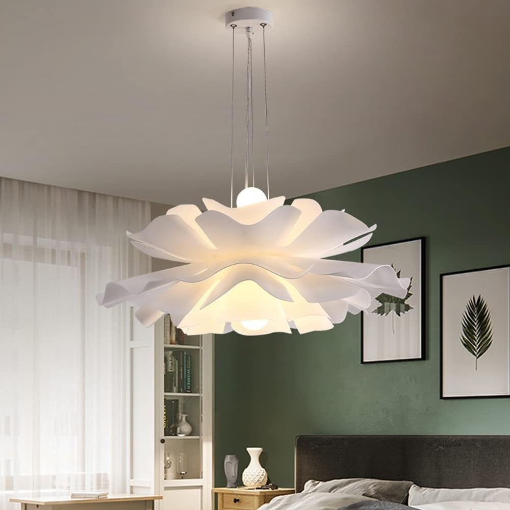 Nordic Simple White Flower Shape Ceiling Light-labpiecesign