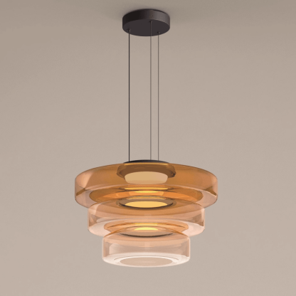 Nordic Creative Clear Tinted Glass Pendant Lighting