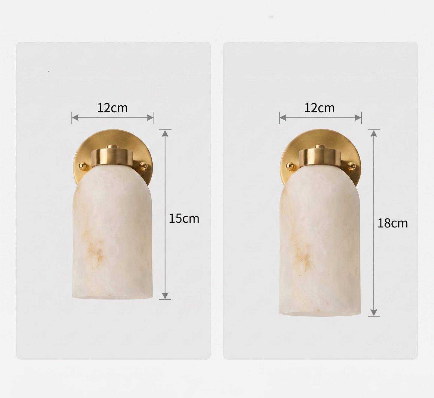 Modern Faux Marble Wall Sconce Bedroom and Hallway