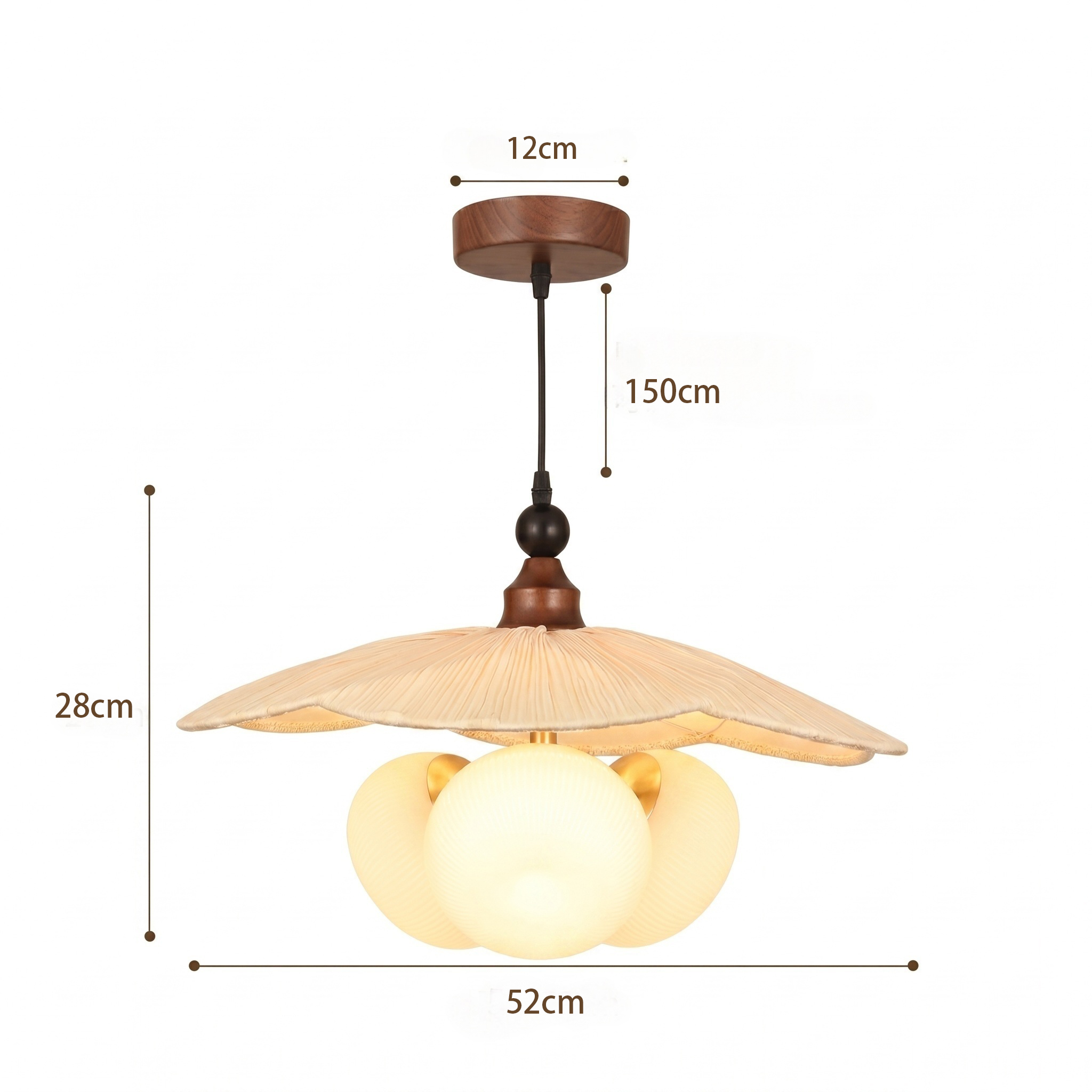 Creative French Vintage Fabric Pendant Light for Dining Room