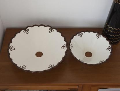 French Vintage Ceramic Pendant Lamp