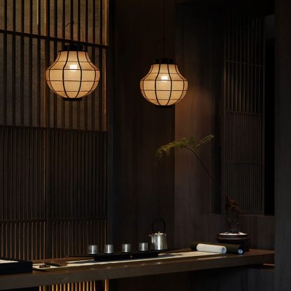 Southeast Asian Style Metal Bracket Pendant Lighting-labpiecesign