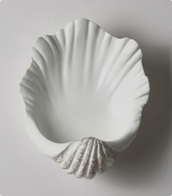 Sculptural Shell Wall Sconce for Bedroom