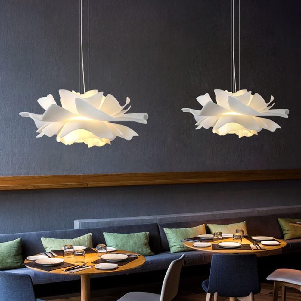 Nordic Simple White Flower Shape Ceiling Light-labpiecesign