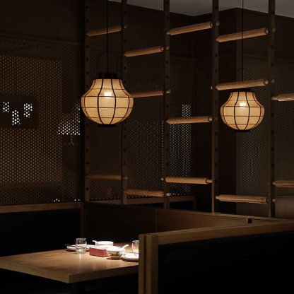 Southeast Asian Style Metal Bracket Pendant Lighting-labpiecesign