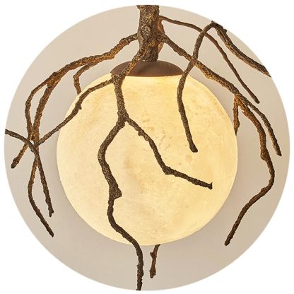 Tree Branch Chandelier Moon Art Pendant Light for Home and Coffee Shop Ambiance-labpiecesign