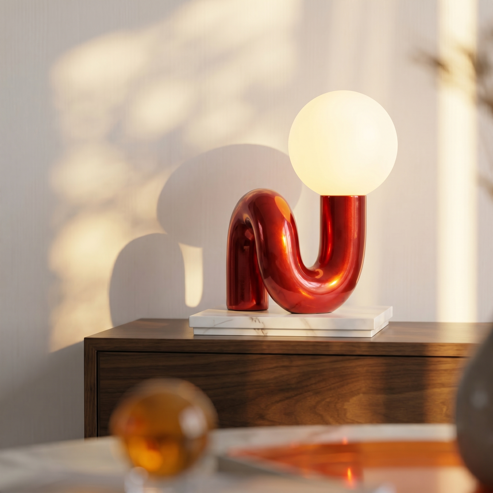 Creative Nordic Spiral Glass Table Lamp for Art Decor Lamp