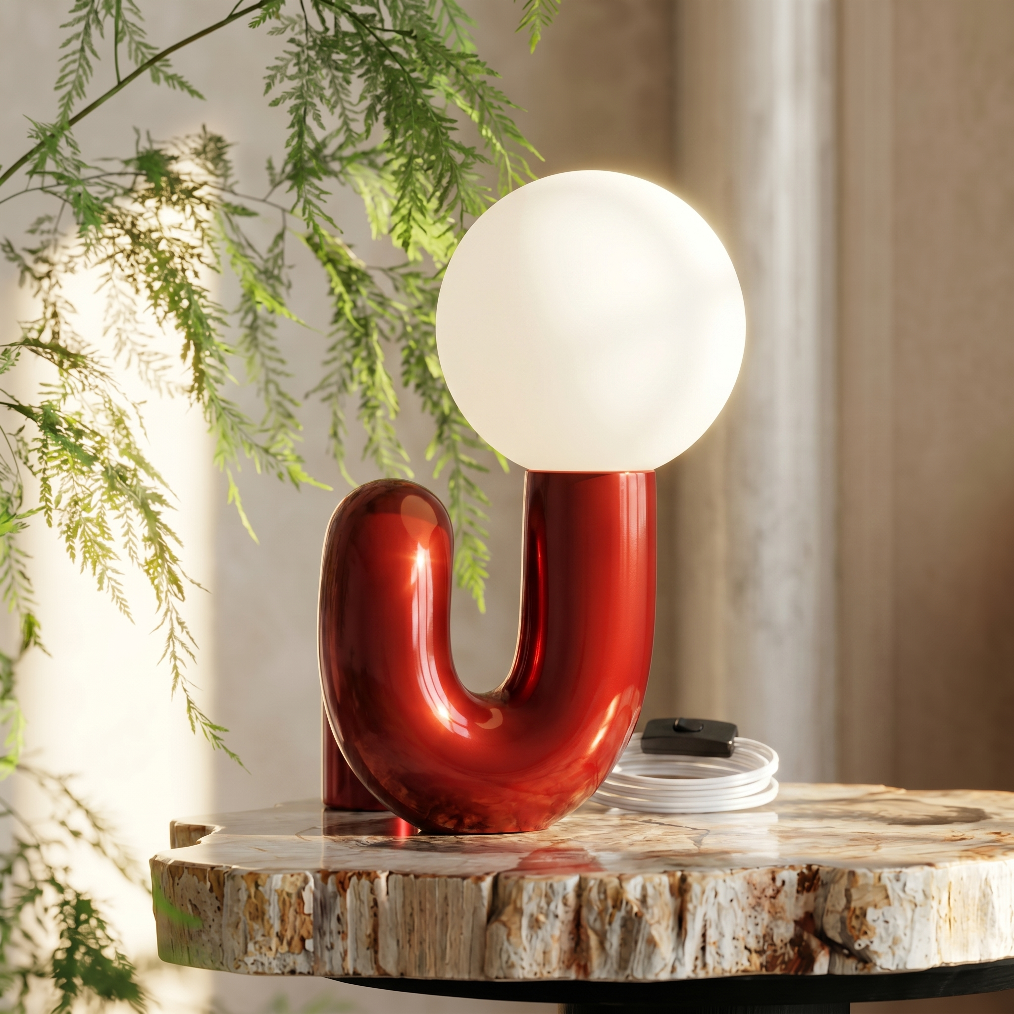 Creative Nordic Spiral Glass Table Lamp for Art Decor Lamp
