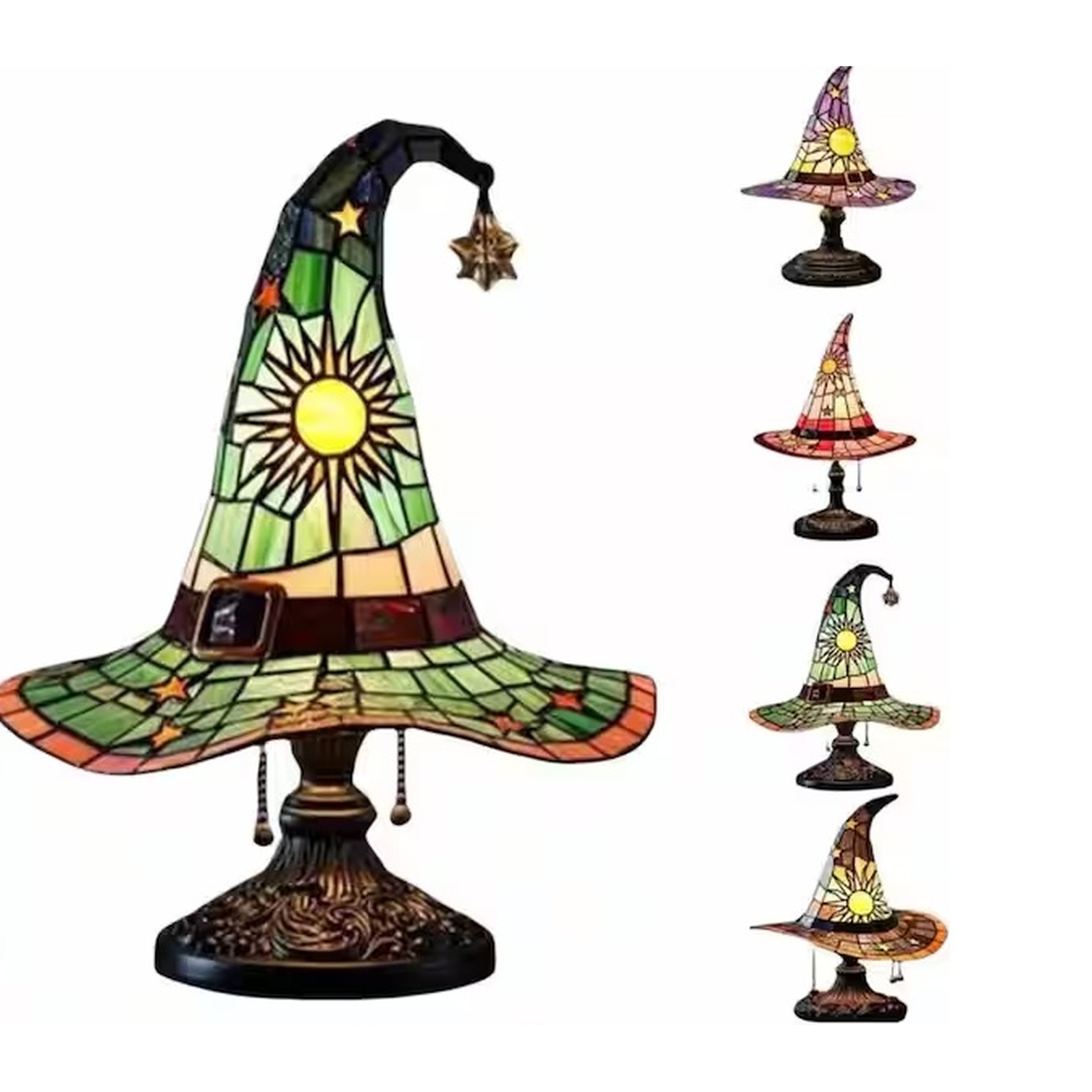 🪄 Halloween Witch Hat Lamp – USB LED Tabletop Night Light