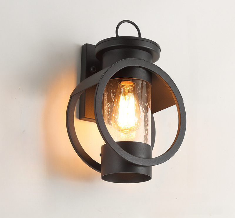 American Retro Outdoor Wall Lamp for Balcony and Corridor, Waterproof Wall Light