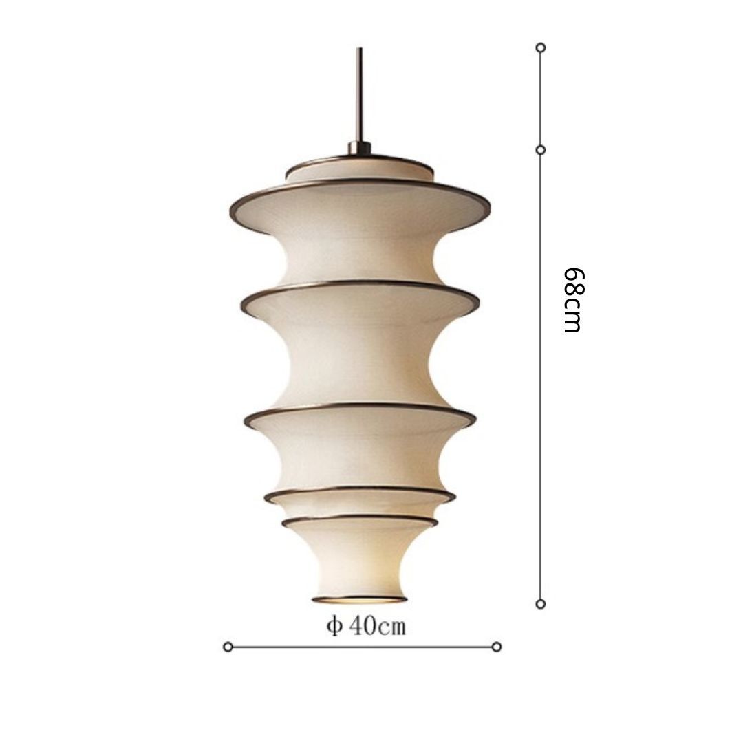 Japanese Design Wabi-sabi Fabric Pendant Lights -labpiecesign
