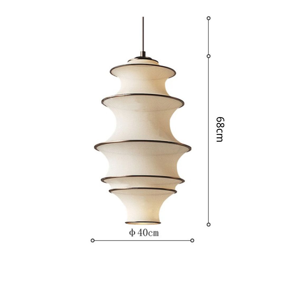 Japanese Design Wabi-sabi Fabric Pendant Lights -labpiecesign