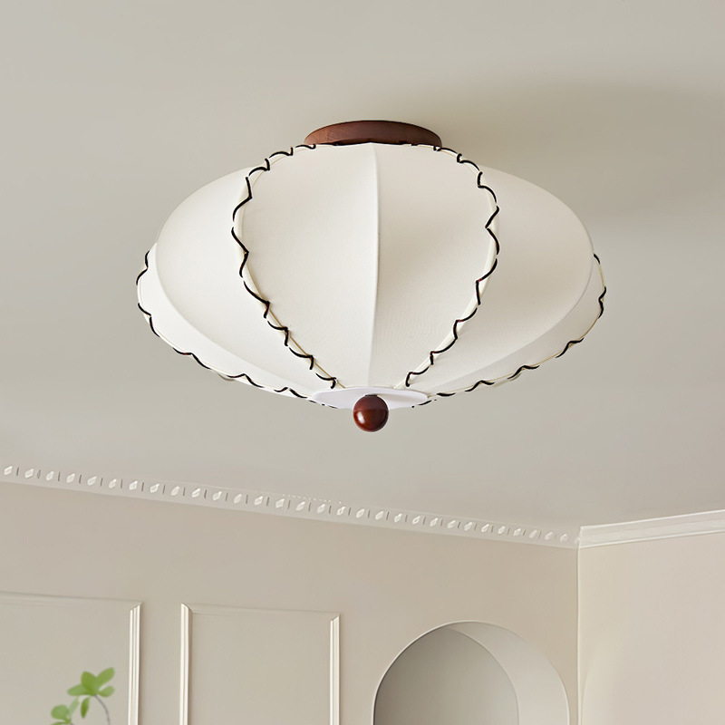 Retro Creative Fabric Ceiling Light for Bedroom