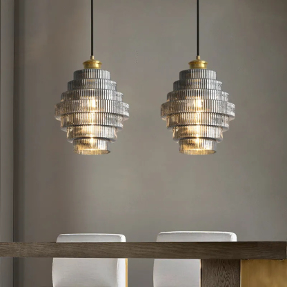 Antique Brass Bottle Shade Pendant Light-labpiecesign