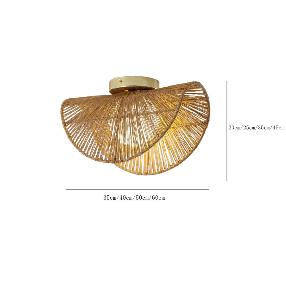 Wabi-sabi Style Hemp Rope Creative Ceiling Light