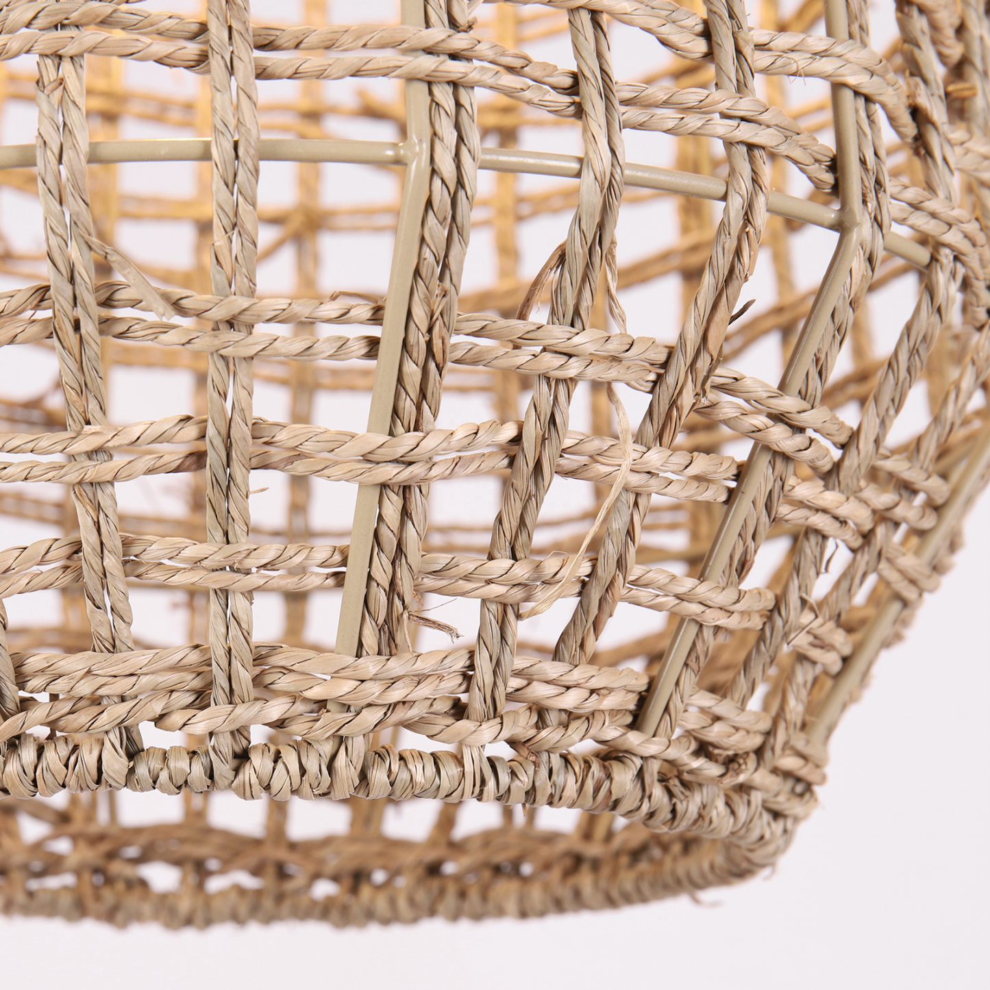 Retro Handmade Rattan Pendant Light for Kitchen Island