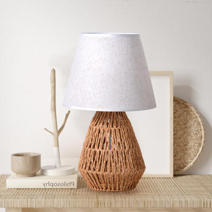Modern style Hemp rope fabric table lamp-labpiecesign